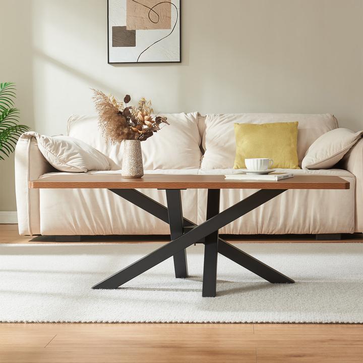 Actual product image En.Casa Tischgestell Umala 80x49x43 cm Stahl Schwarz