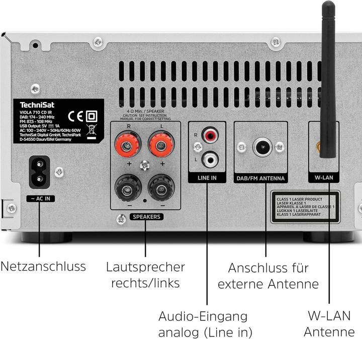 Actual product image TechniSat Viola 710 CD IR (Bluetooth, Wi-Fi, CD player, 2x 20 W)