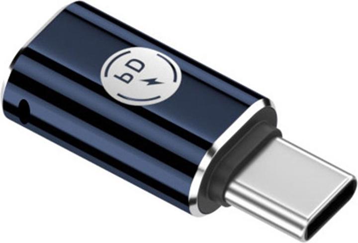 Produktbild Apfelkiste Lightning auf USB C Ladeadapter, Handy/MacBook/Laptop PD 27W, Schwarz (USB Typ C, Lightning)