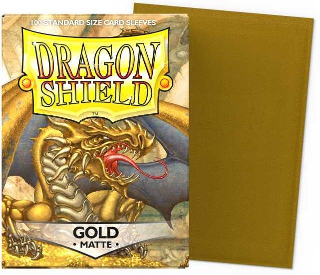 Actual product image Arcane Tinman ART11006 - Matte - Gold (100) Card Sleeves