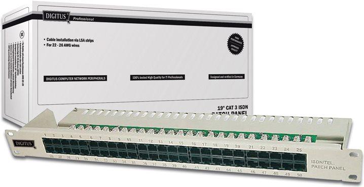 Produktbild Digitus CAT 3 ISDN Patch Panel