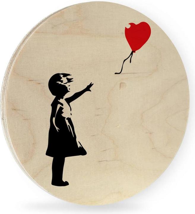 Image du produit Trenddeko Fille avec le ballon rouge (Ø 70 cm)