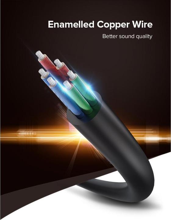 Immagine prodotto Ugreen Splitter audio stereo da 3,5 mm (0.20 m, Connettore da 3,5 mm (AUX))
