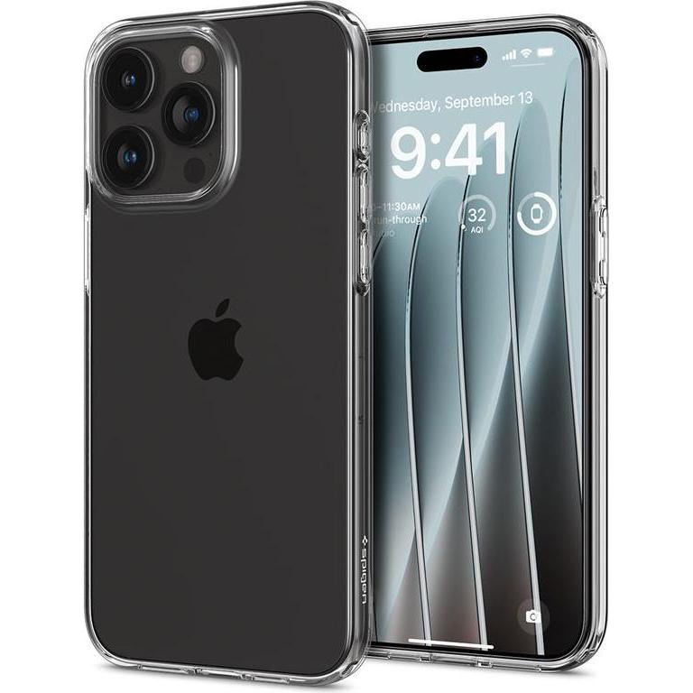 Thumbnail - Spigen Crystal Flex, kristallklar – iPhone 15 Pro Max (Apple iPhone 15 Pro Max), Smartphone Hülle, Transparent