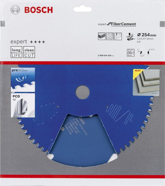 Actual product image Bosch Professional Zubehör Circular saw blade Expert for Fibre Cement, 254 x 30 x 2.4 mm, 6