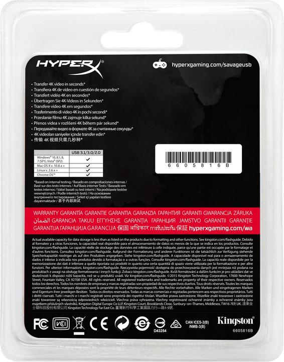 Produktbild HyperX Savage (128 GB)