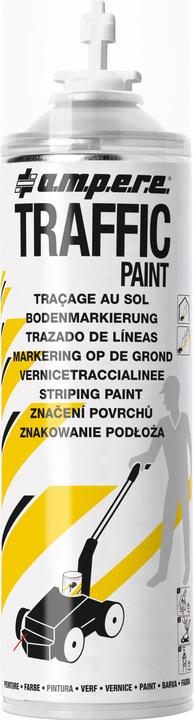 Image du produit Ampere Peinture de marquage, contenu 500 ml, lot de 12 aérosols, blanc.