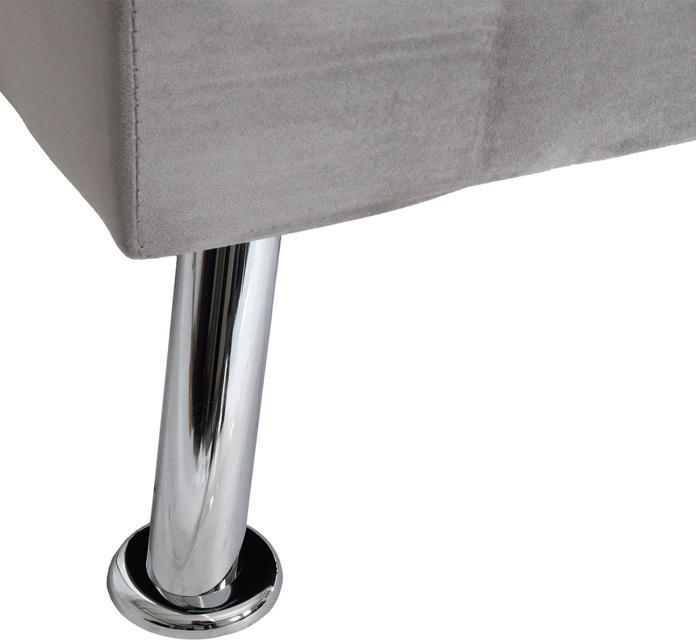 Produktbild Swisshandel24 Sofa HWC-K21, Klappsofa Couch Schlafsofa, Nosagfederung Schlaffunktion Liegefläche 187x107cm  Samt