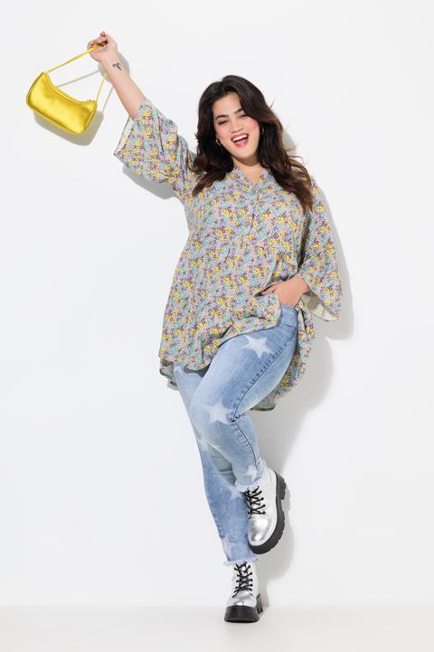 Produktbild Angel of Style Jeans, Slim Fit, Sterne, Glitzersteinchen, Fransensaum (46)