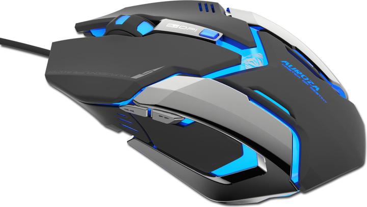 Actual product image Blue Auroza Gaming Mouse (EMS639BKAA-UI) (Cable)