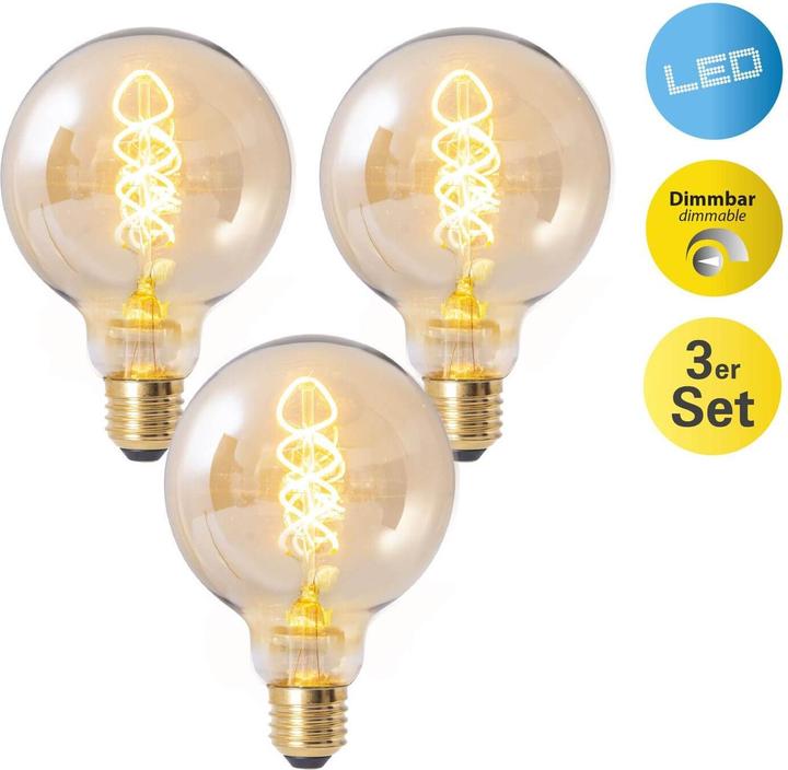 Produktbild Näve LED Leuchtmittel DILLY 3er-Set E27 4135403 (E27, 3x)