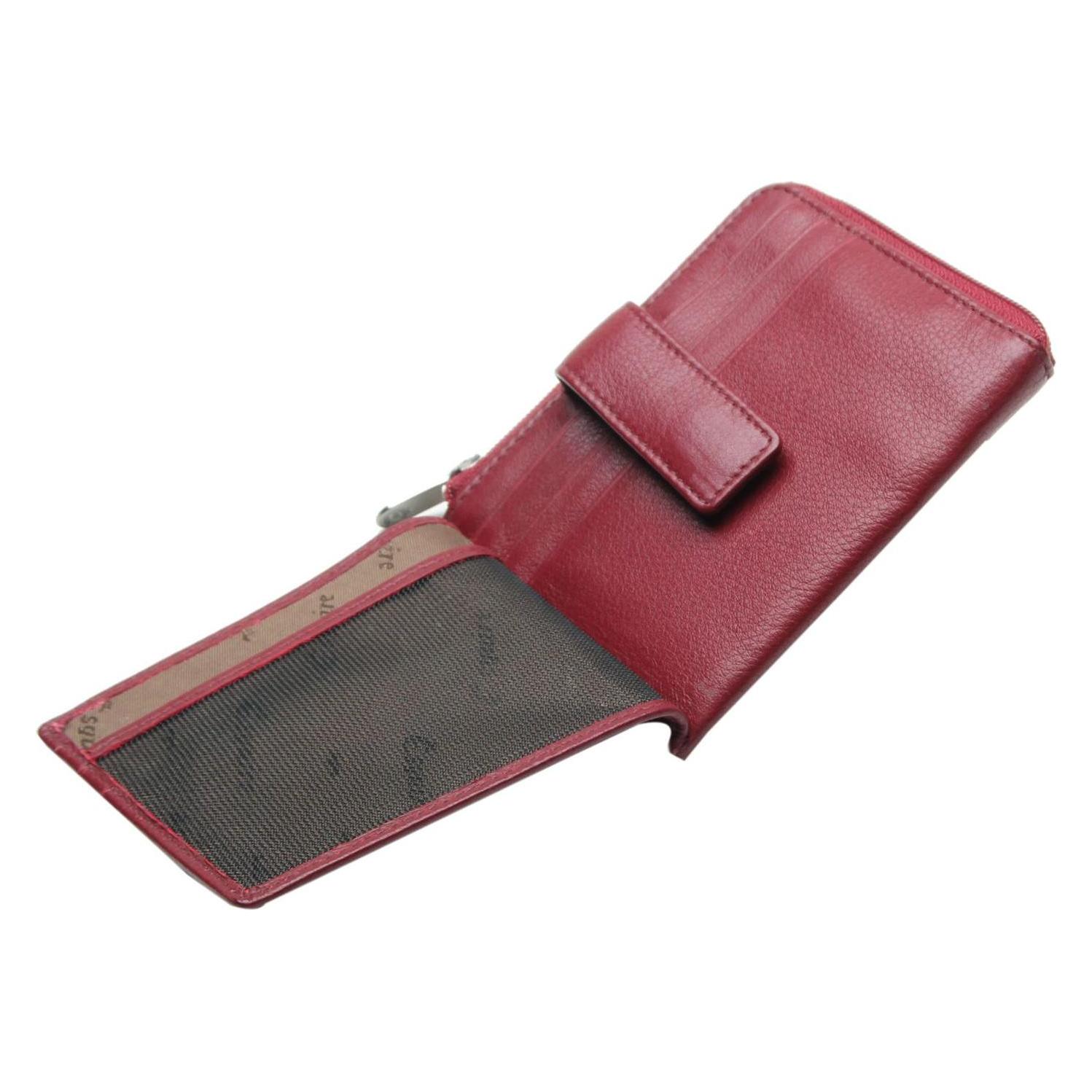 Esquire, Herren, Portemonnaie, Oslo Kreditkartenetui Rfid Leder 10, 5 Cm, Rot