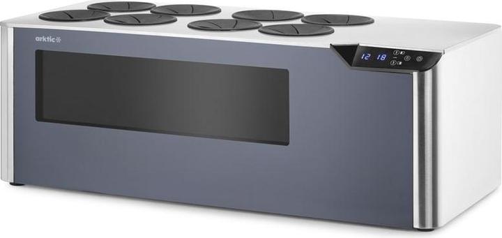 Actual product image Arktic Theken-Weinkühler Cellar, 2 Zonen,, Schwarz, 220-240V/60W, 800x350x(H)293mm