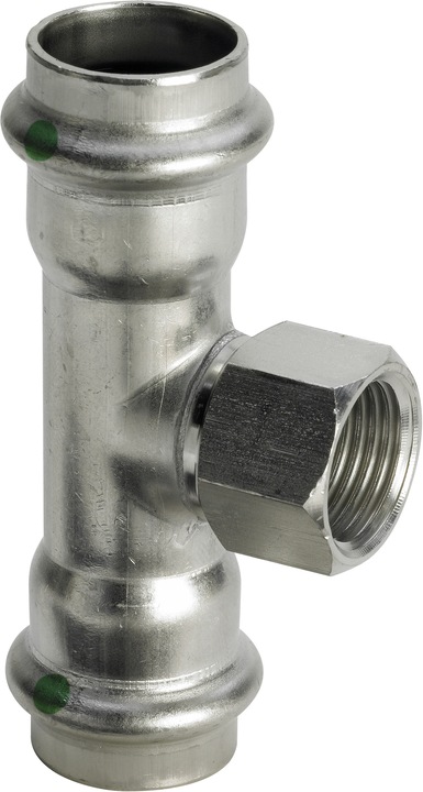 Produktbild Viega Sanpress Inox T-stykke 22 mm x 12" x 22 mm rustfrit stål (T-Verbindung)