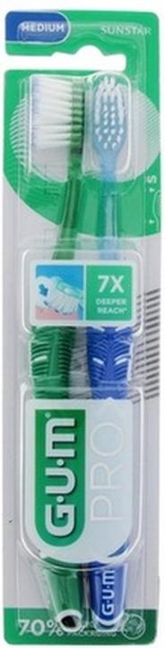 Actual product image GUM Pro Duo Pack Technology - Cleans Deeply and Gently (2x)