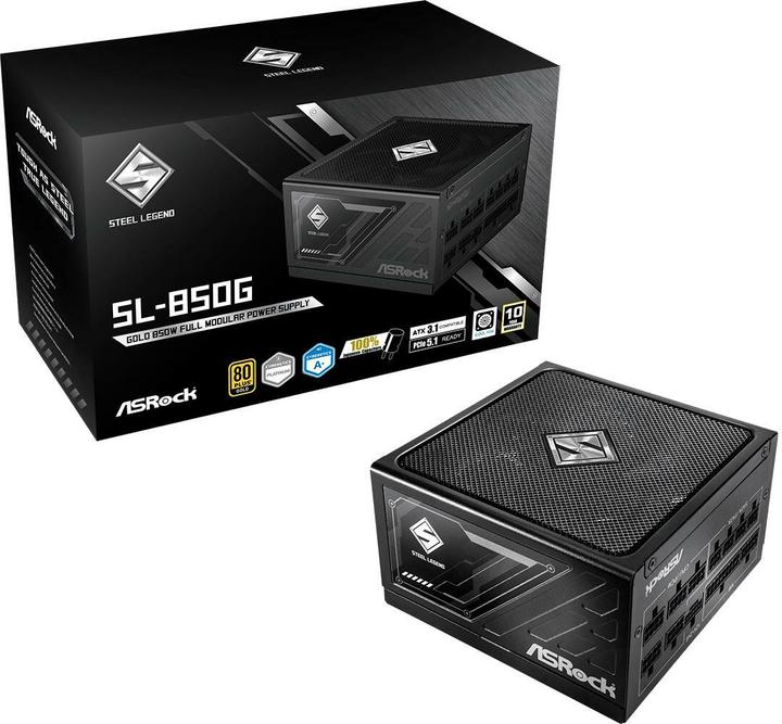 Produktbild AsRock Steel Legend Netzteil 850W 80+ Gold (850 W)