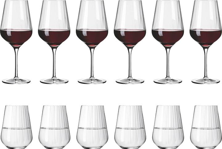 Actual product image Ritzenhoff Red Wine & Water Glasses Star Cut (57 cl, 12 Glasses, Red wine glasses)