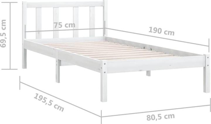 Image du produit vidaXL Bettrahmen (75 x 190 cm)