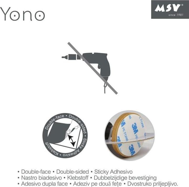 Actual product image MSV Roll holder black Yono