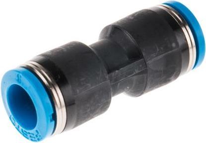 Actual product image Festo Push-in Connector 8mm to 8mm (Pipe fitting)