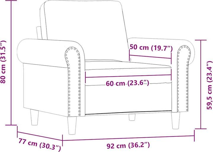 Actual product image vidaXL Sessel