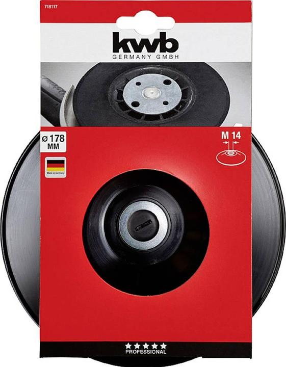 Immagine prodotto kwb Platorello per smerigliatrice angolare, Ø 178 mm 718117 Diametro 178 mm