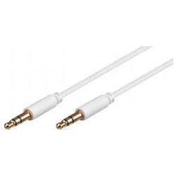 Goobay KAB AVK 183-0100 mini (3,5 M/3,5 M) 1,0m whi (1 m), Audio Kabel