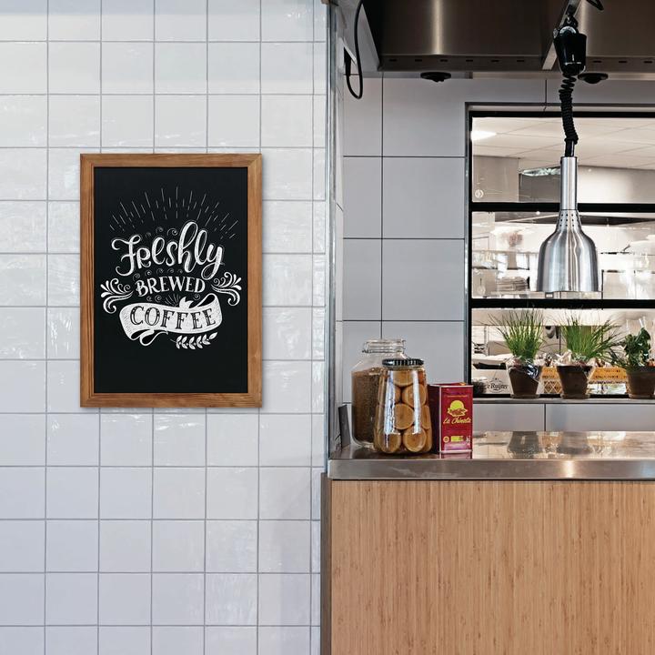 Image du produit Europel Tableau à craies avec cadre en bois, 500 x 700 mm, naturel (Tableau noir, 50 x 70 cm)