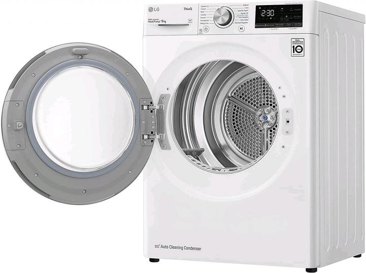 Image du produit LG RH90V9AVHN Sèche-linge en pose libre Chargement frontal 9 kg A++ Blanc (9 kg, Gauche)