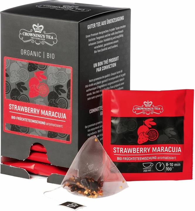 Actual product image Crowning's Tea Tea Bag Organic Strawberry-Passion Fruit 15 pieces (2.50 g)