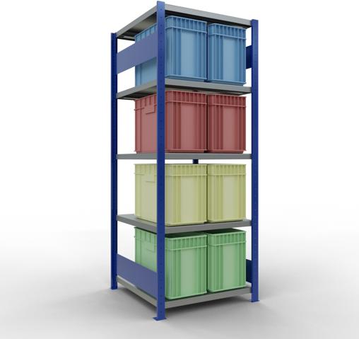 Actual product image Schulte Lagertechnik MULTIplus250 basic racking system with length ledgers