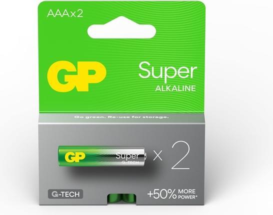 GP Batteries Batteries Gp Superalkaline Aaa/Lr03 2pcs (2 Pcs., AAA)
