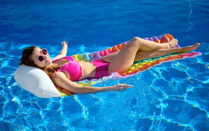 Actual product image Bestway Rainbow Dreams™ air mattress 216 x 80 cm