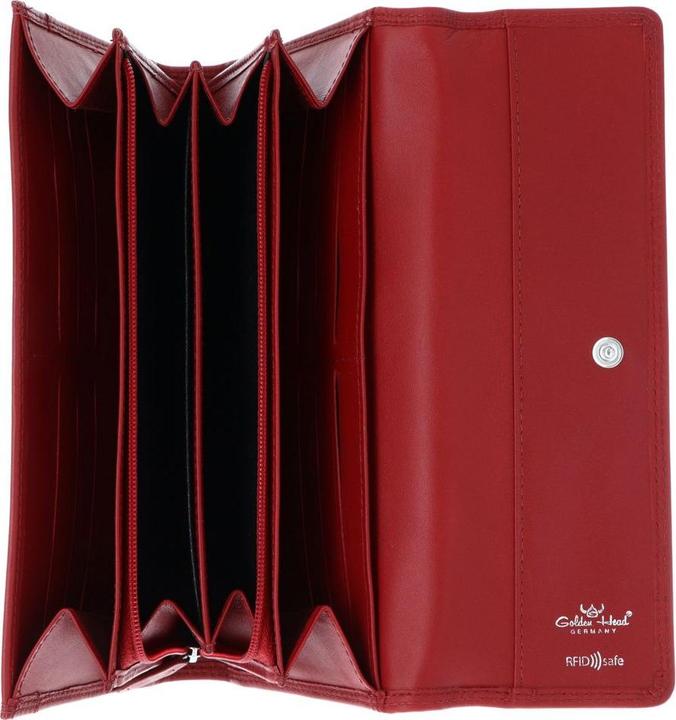 Actual product image Golden Head Polo wallet RFID leather 19.5 cm