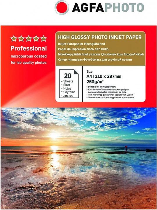 AGFAPHOTO Professional Photo Paper High Gloss 260 g A 4 20 sheets