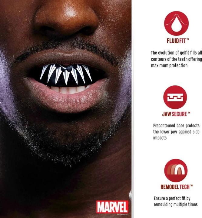 Produktbild SafeJawz Marvel Black Panther Mundschutz (One Size)