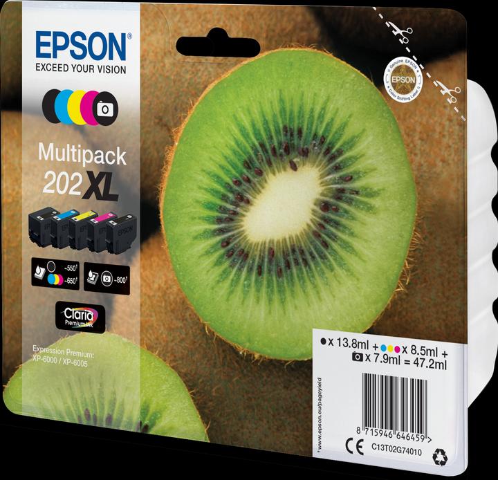 Image du produit Epson 202XL Claria Premium Multipack (M, C, Y, PBK, CF)