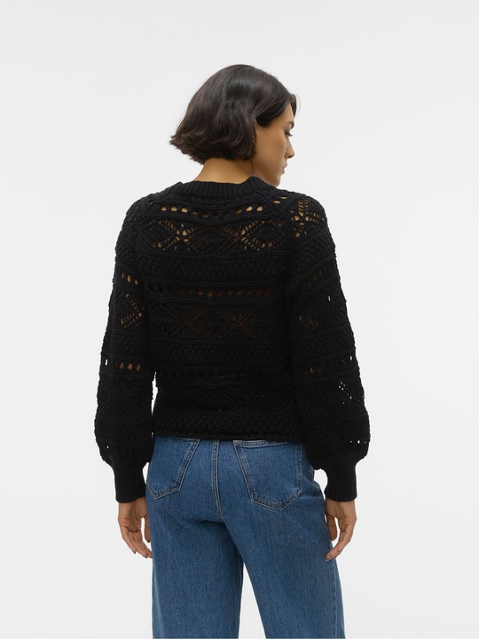 Immagine prodotto Vero Moda Maglia con scollo rotondo e maniche a palloncino (S)