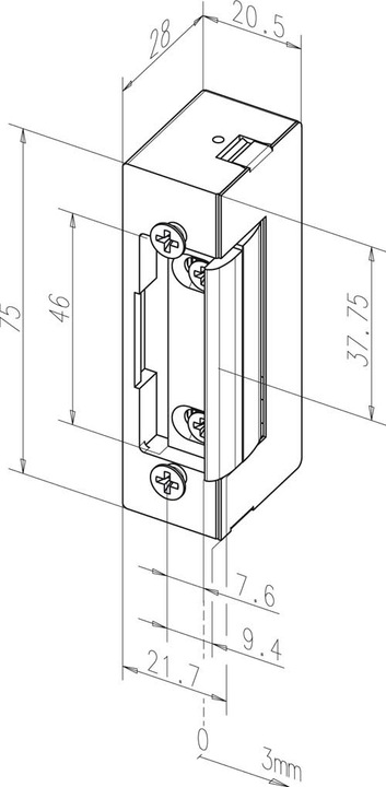Actual product image effeff Electric strike 17 and 17.E FaFix (Object door, Indoor)