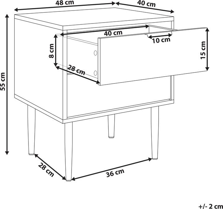 Actual product image Beliani Soho (48 x 40 x 55 cm)