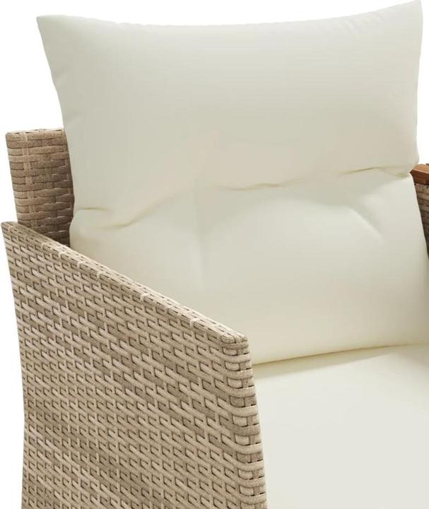 Produktbild vidaXL Gartensofa 2-Sitzer mit Hockern