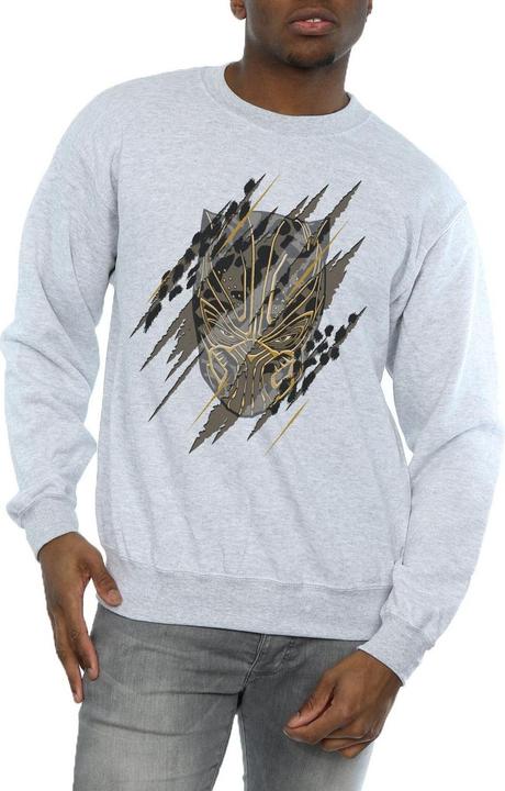Produktbild Schwarzer Panther Gold Kopf Baumwolle Sweatshirt (S)