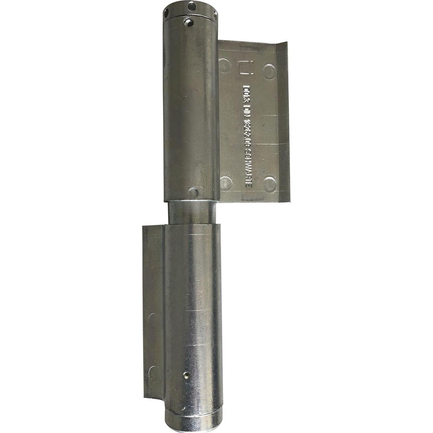 Thumbnail - Schwarte, Türbeschlag + Scharnier, Federband zum Anschweissen, links, 29 x 180 mm, Stahl blank
