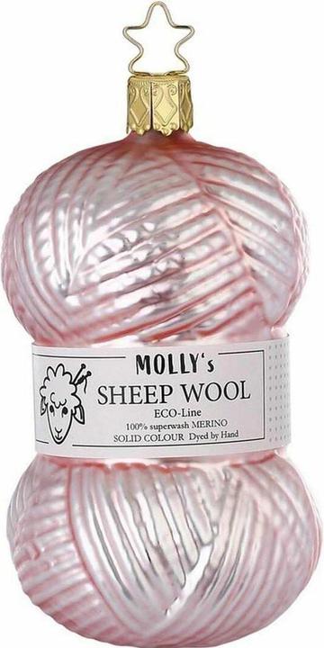 Produktbild Inge Glas Weihnachtskugel Wolle Rosa (1x)