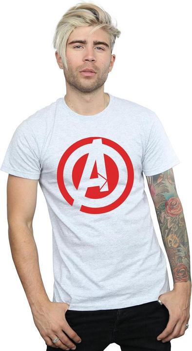 Actual product image Marvel Mens Solid Logo Cotton T-Shirt (M)