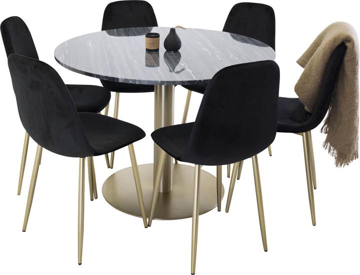 Produktbild Ebuy24 Essgruppe Estelle 9 (7-teilig) (Marmor)