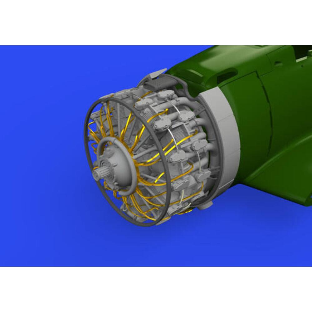 Eduard A6M2 engine complete PRINT 1/48
