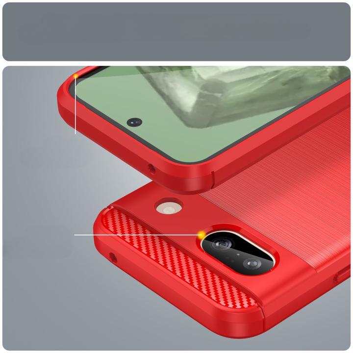 Produktbild Cover-Discount Google Pixel 8a - Metall Carbon Look Hülle (Google Pixel 8a)