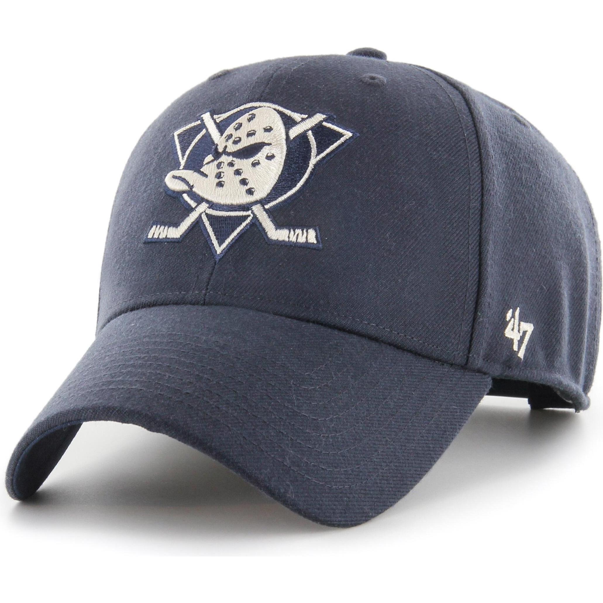 47 Brand, Uomini, Cappellino, Cappello Snapback - NHL Anaheim Ducks Navy, Blu