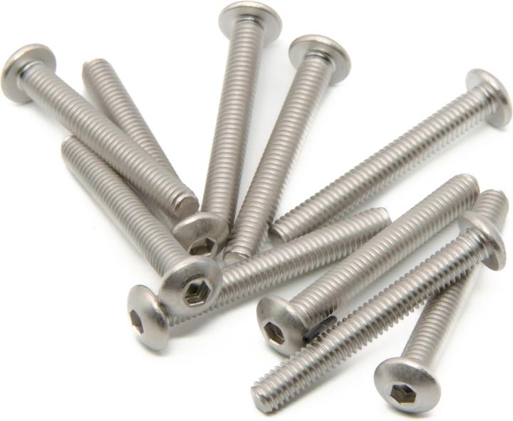 Image du produit Purecrea 10 vis à tête cylindrique bombée M4x30mm Set inoxydable